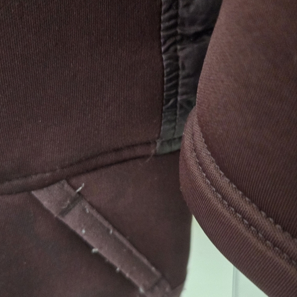 michael kors woman puff jacket plum Burgundy faux fur removable hood small EUC - Picture 9 of 10